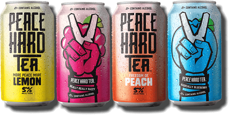 Peace Hard Tea cans