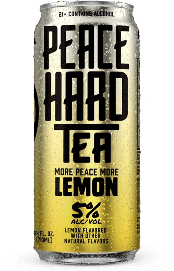 peace hard tea lemon can