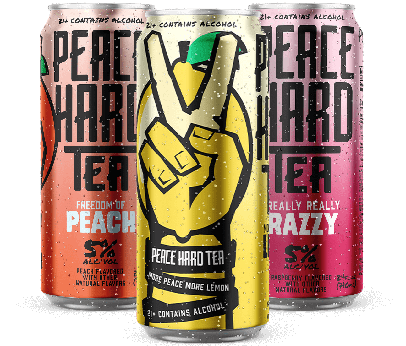 Peace Hard Tea cans