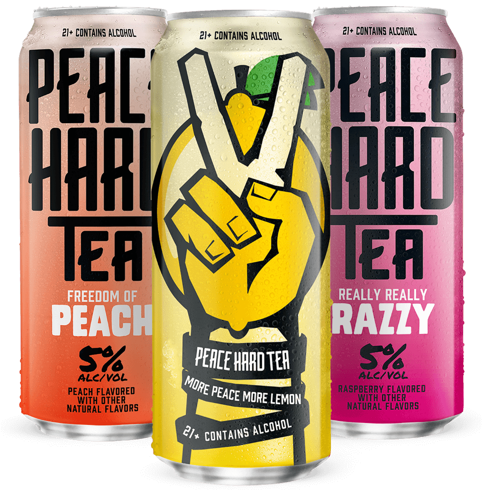 Peace Hard Tea cans